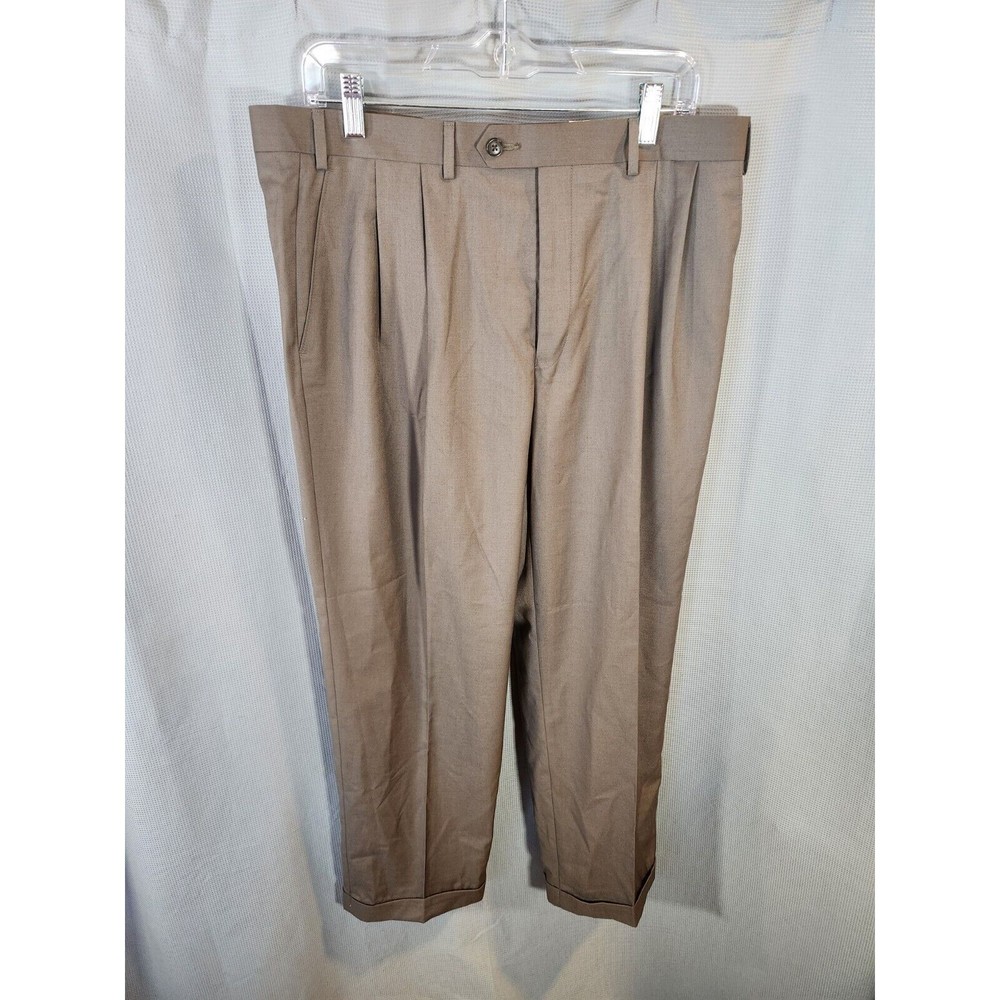 Lauren‎ Ralph Lauren Men's Pleated Dress Pants Olive 36X30 NWT